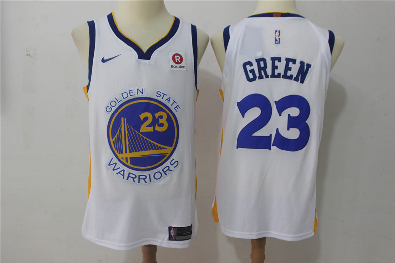 Men Golden State Warriors 23 Green White Game Nike NBA Jerseys